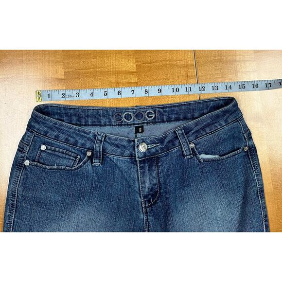 COOGI Vintage Low Rise Logo Pocket Boot Cut Denim Jeans Sz 7/8 | 28" Waist - Picture 7 of 10